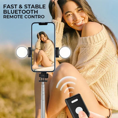 🔥Hot Sale 50% KORTING🎁Nieuwe multifunctionele verbeterde telefoon uitschuifbare selfiestick en statief