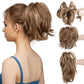 Synthetische clip-in hairextensions Paardenstaart haarknotje DIY-haarclip-in hairextensions