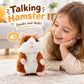 🐹50% KORTING!🔥 Pratende Hamster Knuffel – Herhaalt Wat Je Zegt, Knikkebolt Automatisch – Zachte Pluche, Ingebouwde Opname – Grappig Cadeau voor Kinderen & Volwassenen! 😂✨