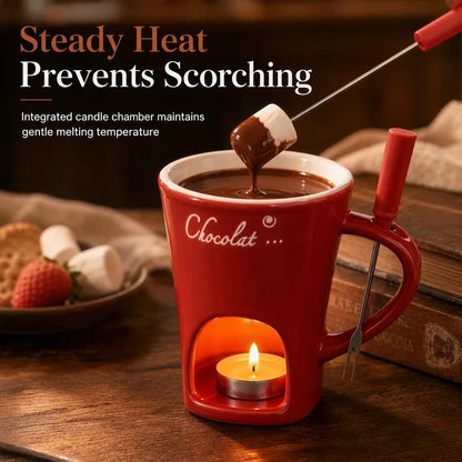 🎅 TOPAANBIEDING 50% KORTING🍫Keramische chocoladefonduemok