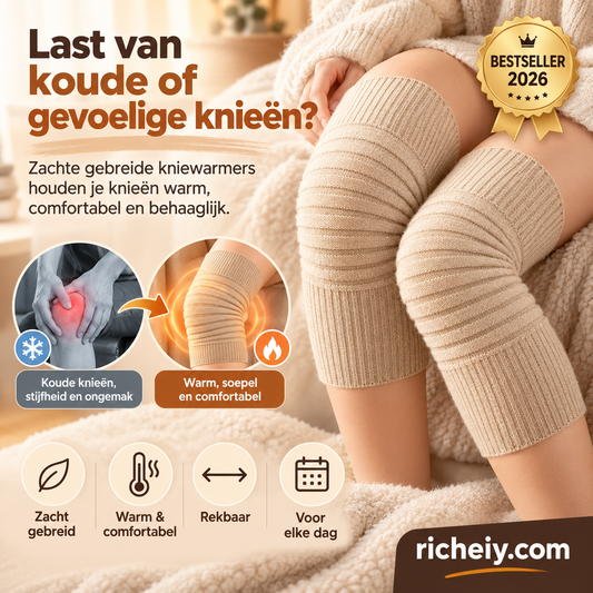 🥳2026 BESTSELLER🥾 Gebreide Kniewarmers – Zacht & Comfortabel, Rekbaar van M tot XL – Geschikt voor Sport, Dans & Dagelijks Gebruik – Voor 45–100kg – 1 of 3 Paar! 🛡️💨