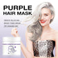 💜Paarse Keratine Haarmasker - Behoudt de kleur ＆ Neutraliseert koper- en gele tonen voor blond, zilver, grijs en gehighlight haar