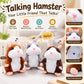 🐹50% KORTING!🔥 Pratende Hamster Knuffel – Herhaalt Wat Je Zegt, Knikkebolt Automatisch – Zachte Pluche, Ingebouwde Opname – Grappig Cadeau voor Kinderen & Volwassenen! 😂✨