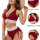 ✨Nieuw binnen✨👙Bikini's met hoge taille en kleurblokken voor buikcontrole