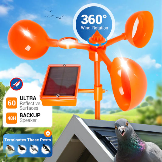 Anti-vogelreflector & geluidsweervaan 🌬️🐦 | Bescherming & Ecologische Decoratie