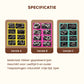 Metallische puzzelringen, acht sets blauw
