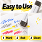 🔥FLASH SALE🔥 Schuurvlakwisser voor Pen- & Potloodstrepen – Schurend Wisoppervlak, Matte Structuur – 5 Stuks per Doos – Compact voor Etui of Bureau – Voorzichtige Correcties! 🧽✨