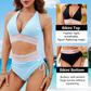 ✨Nieuw binnen✨👙Bikini's met hoge taille en kleurblokken voor buikcontrole