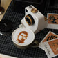 🎃Halloween-Aanbieding 50% korting!🔥Retro Koffiekunst Camera – Mechanische Latte Sjabloonprinter