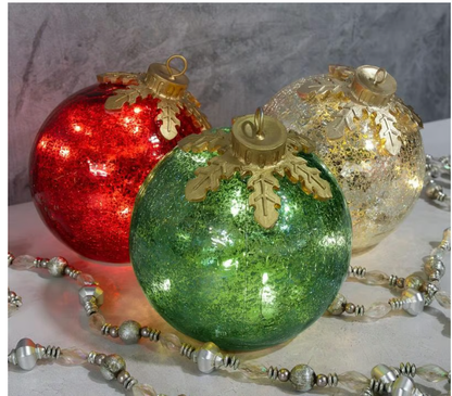 🎅Limited Edition! 3 Luxe Glazen Kerstdecoraties 🎄 Perfect als cadeau of tafelversiering ✨