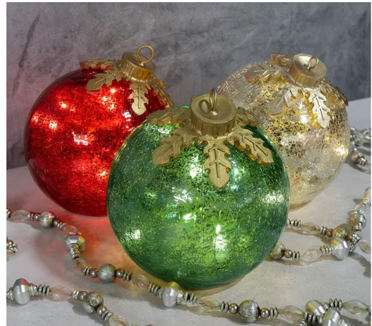 🎅Limited Edition! 3 Luxe Glazen Kerstdecoraties 🎄 Perfect als cadeau of tafelversiering ✨