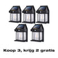 🔥 TIJDELIJKE AANBIEDING! 50% KORTING! Zonne-energie wandlamp – 3 slimme modi, IP65 waterdicht, geen elektriciteit of bedrading nodig!