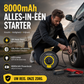 🚗⚡ 50% KORTING – 4-in-1 Draadloze Acculader & Bandenpomp | Voor Onderweg & Noodsituaties