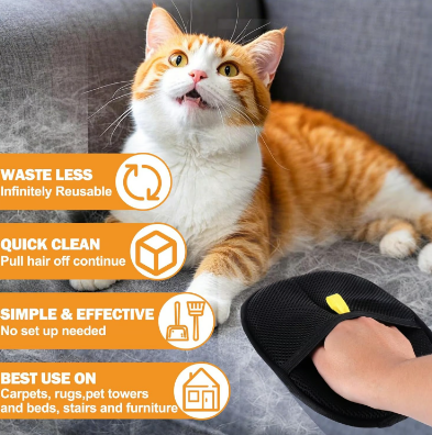 🔥Nieuw en populair❤️‍🔥 Pet haarverwijderaar Elektrostatische handschoenen