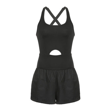 Atletische romper Jumpsuitshort uit één stuk voor dames