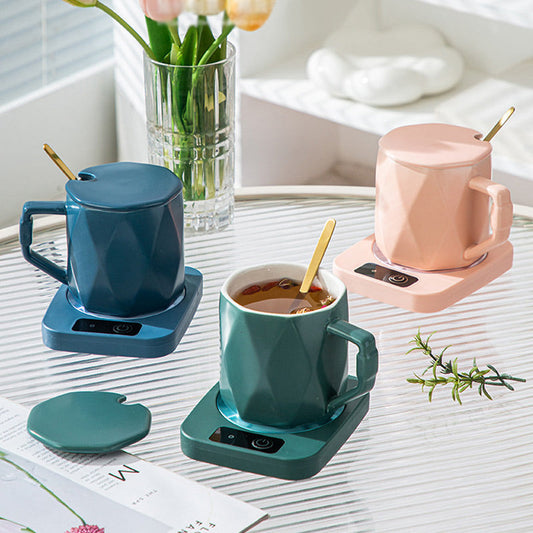🔥FLASH SALE🔥 Elektrisch Drankverwarmingskussen – Constante 55°C, Snel & Gelijkmatig – 16W, Veilig & Energiezuinig – Voor Glas, Keramiek, Plastic & RVS – 4 Kleuren! ☕✨