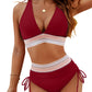 ✨Nieuw binnen✨👙Bikini's met hoge taille en kleurblokken voor buikcontrole