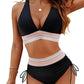 ✨Nieuw binnen✨👙Bikini's met hoge taille en kleurblokken voor buikcontrole