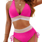 ✨Nieuw binnen✨👙Bikini's met hoge taille en kleurblokken voor buikcontrole