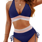 ✨Nieuw binnen✨👙Bikini's met hoge taille en kleurblokken voor buikcontrole