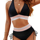 ✨Nieuw binnen✨👙Bikini's met hoge taille en kleurblokken voor buikcontrole
