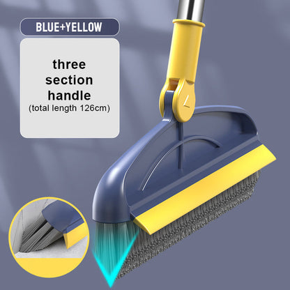 ✨ Beperkte aanbieding ✨-2-In-1 180° Draaiende Lange Steel V-Vormige Borstelvloerborstel