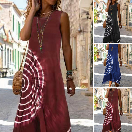 ⏳Tijdelijke aanbieding--50% Korting⏰Dames casual mouwloze midi-jurk