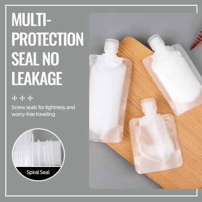 🌷✈️ 50% KORTING! Nooit meer zware flessen in je koffer! Deze 10-delige transparante reisvulset voor cosmetica is licht, lekvrij en herbruikbaar – jouw must-have voor elke trip!