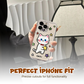 💕Kleurrijke graffiti kat & ster iPhone-hoesje🐱
