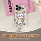 💕Kleurrijke graffiti kat & ster iPhone-hoesje🐱