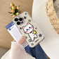 💕Kleurrijke graffiti kat & ster iPhone-hoesje🐱