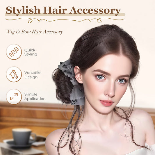 Pruik & strik Stijlvolle haaraccessoire