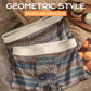 Ademende boxershorts voor heren met geometrisch patroon (1 kopen = 2 gratis)