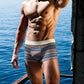 Ademende boxershorts voor heren met geometrisch patroon (1 kopen = 2 gratis)