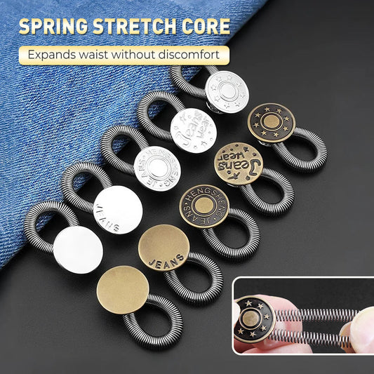🏆Veerbelaste metalen tailleverlengingsknop voor jeans🔩👖