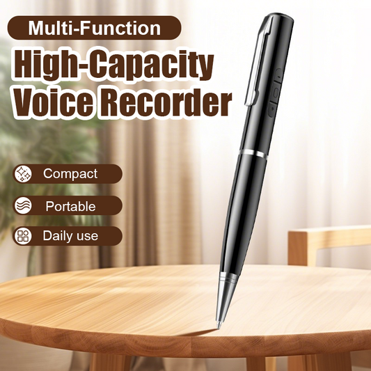 Multifunctionele voicerecorderpen met hoge capaciteit