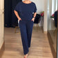 ⏳Tijdelijke aanbieding⏰Elegante 3-delige set bestaande uit een lang vest, top en broek💞