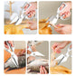 🔥FLASH SALE🔥 Gesmeed Roestvrijstalen Snijmes + Keukenschaar – Precisie & Scherpte, Roestbestendig – Ergonomisch Handvat – Voor Vlees, Groenten & Fruit! 🔪✨