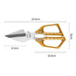 🔥FLASH SALE🔥 Gesmeed Roestvrijstalen Snijmes + Keukenschaar – Precisie & Scherpte, Roestbestendig – Ergonomisch Handvat – Voor Vlees, Groenten & Fruit! 🔪✨