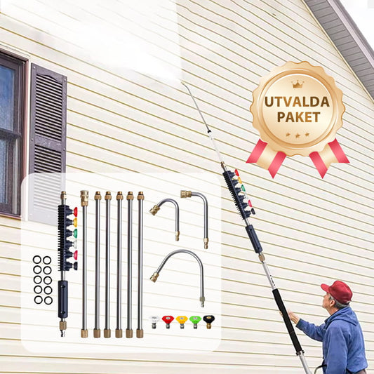 🧹 50% KORTING! 🏡 Telescopische hogedrukreiniger van 4000 PSI – 3-in-1 reiniging voor het hele huis, bereikt hoge oppervlakken zonder ladder ✨