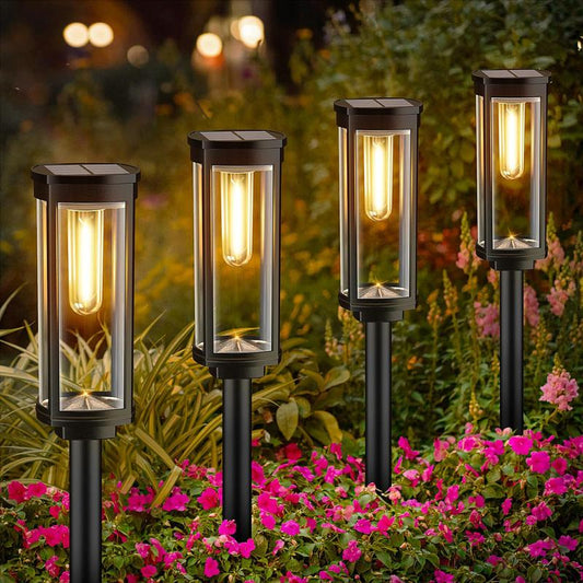 🌞Fris De Lente In Met 50% Korting!🌞 Zonne-Energie Tuinverlichting – Retro Design, 12-14 Uur Verlichting & IP65 Waterdicht