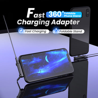 📢📢Grote uitverkoop nu bezig!⏰Snelle oplaadadapter met 360° opvouwbare telefoonstandaard🔥