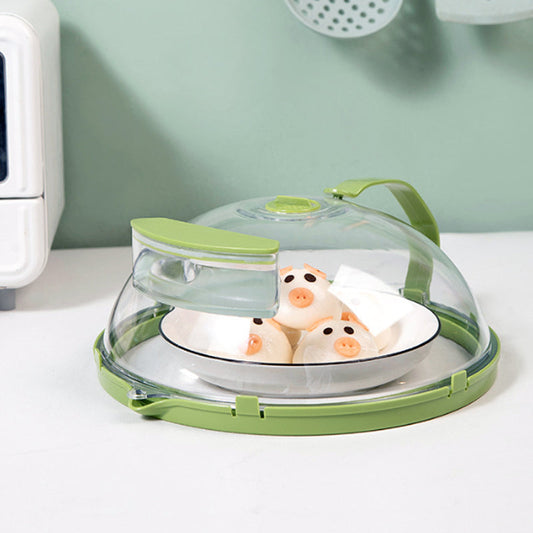 🌞Fris De Lente In Met 50% Korting!🍳2-in-1 Magnetrondeksel met Stoomventiel | Anti-Spat Spatscherm & Vershouddeksel | BPA-Vrij & Hittebestendig