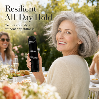 ⏳ Tijdelijke aanbieding⏳ Volumegevende haarstylingspray met perzikgeur, flexibele hold en 90 ml