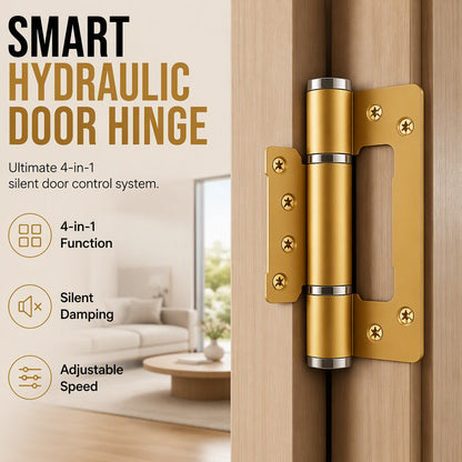 🚪50% KORTING!✨ Slim Hydraulisch Deurscharnier – Stille Soft-Close, 180° Zwaai – Ruimtevaart-Aluminiumlegering – Geen Dichtslaande Deuren Meer! 💪
