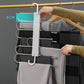 🥳2026 BESTSELLER🥾 Multi-Tier Broekhanger – Roestvrijstaal & ABS, Antislip – Dubbele Haak, 90° Draaibaar – Bespaart 6x Ruimte – Voor Broeken, Sjaals & Stropdassen! 🛡️💨