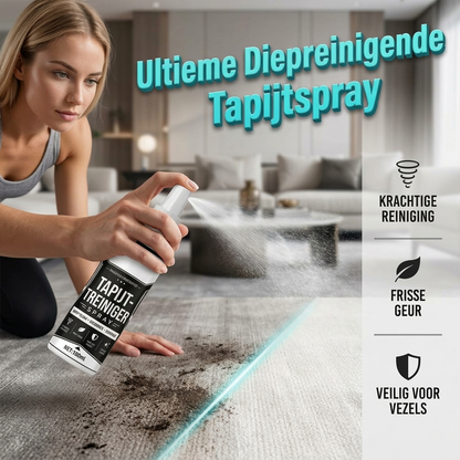 🥳2026 BESTSELLER🥾 Tapijtreiniger Spray – Diepreinigende Microschuimformule, Vlekverwijdering – Neutraliseert Vastgezette Geuren – Veilig voor Kleden, Banken & Auto! 🛡️💨
