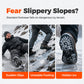 🥾 50% KORTING! Stijgijzers van Roestvrij Staal met 18 Tanden – Extra Grip voor Wandelen & Sneeuw | Veilig in Gladde Omstandigheden ❄️✨
