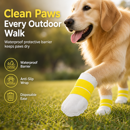 🐾Wegwerp Waterdichte Hondenpootbeschermers🐾 – Meerlags Stoftechnologie met Antislip – Ideaal voor Regen, Modder & Heet Asfalt ⚡