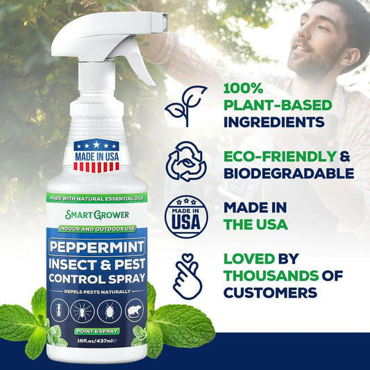 👍Natuurlijke pepermuntolie insecten- en ongediertespray🪳🦟 – Maximale sterkte - Veilige geurformule voor huis & tuin